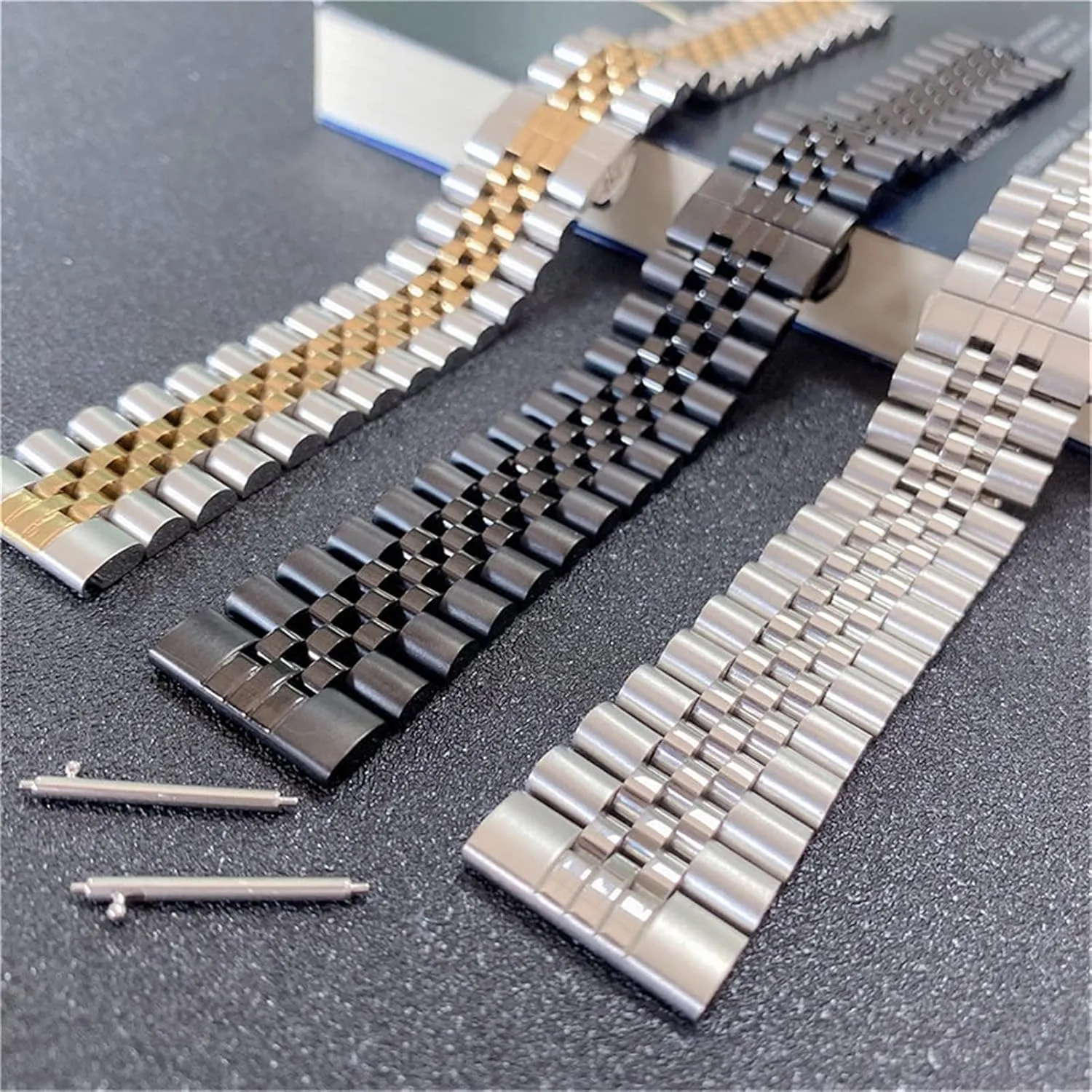 for Width 18 Mm moth chemurgy typify harden 20 Mm 22 Mm 24 Mm Stainless Steel Metal Strap Safety Buckle Replacement Bracelet/Silver/18Mm Watch Strap Suitable 