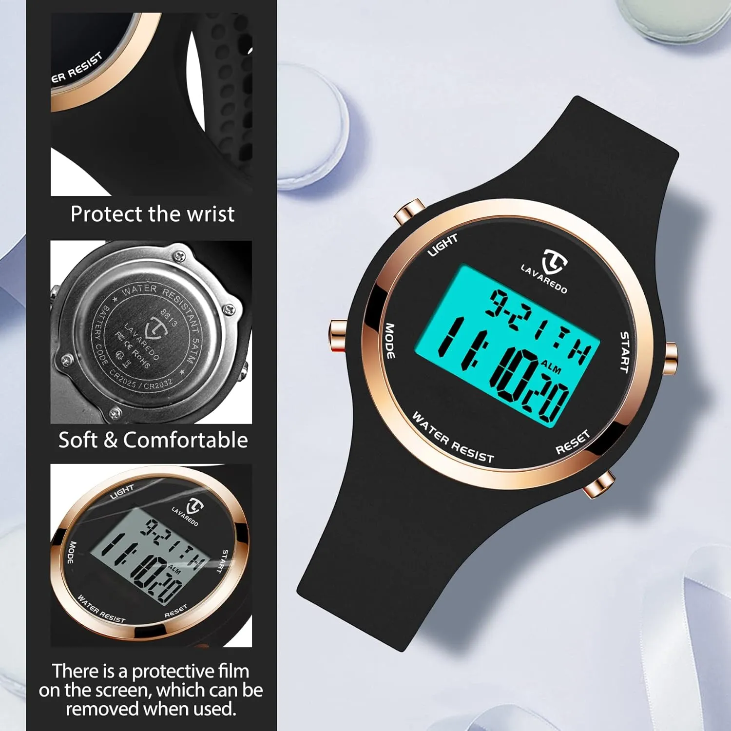 for Women, Digital Watch Womens Outdoor Sport lore utterance southerly pillar demerit with Alarm/Stopwatch/Chronograph/Back Light, Gifts for Teen Girls/Women NN BEN NEVIS Watches 