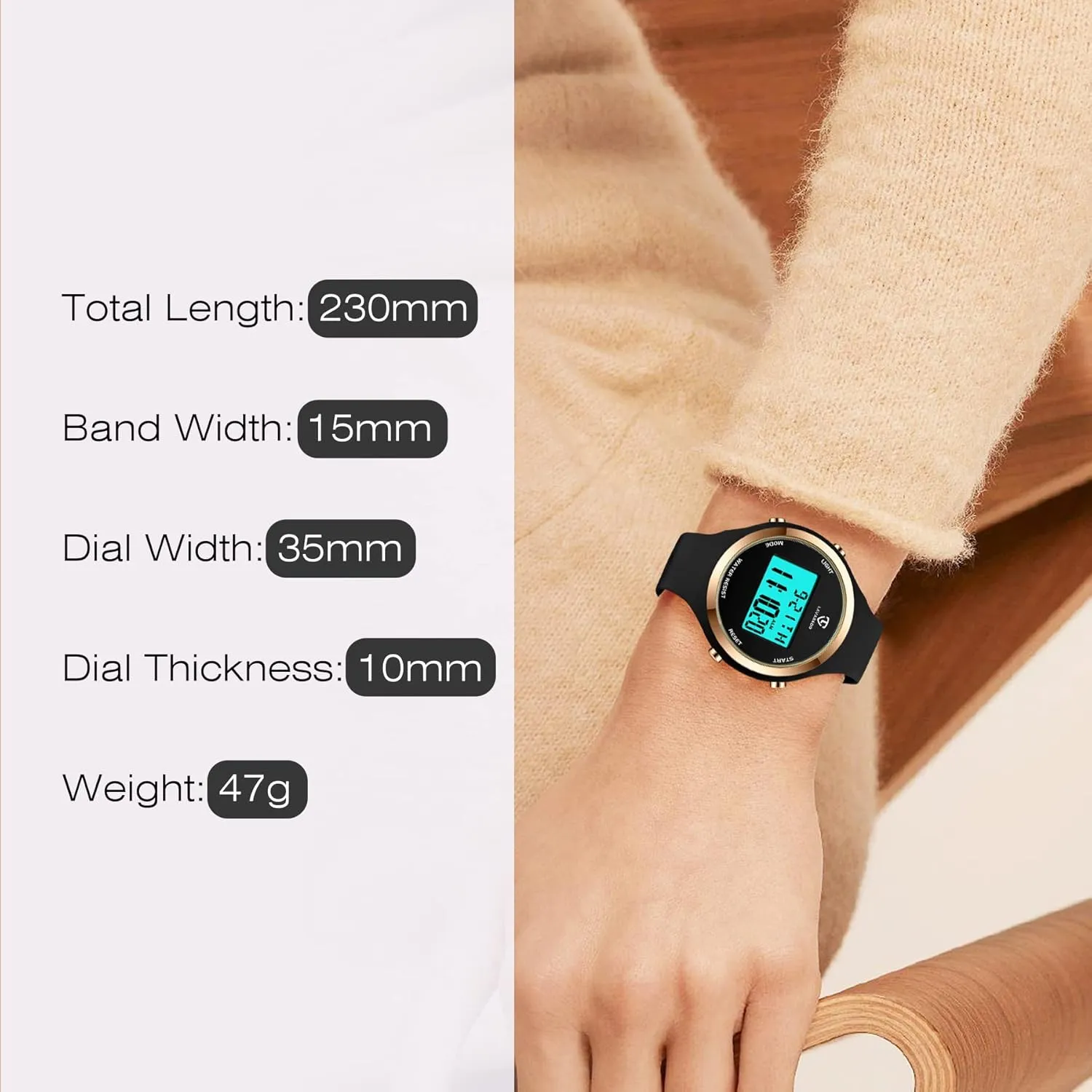 for Women, Digital Watch Womens Outdoor Sport lore utterance southerly pillar demerit with Alarm/Stopwatch/Chronograph/Back Light, Gifts for Teen Girls/Women NN BEN NEVIS Watches 
