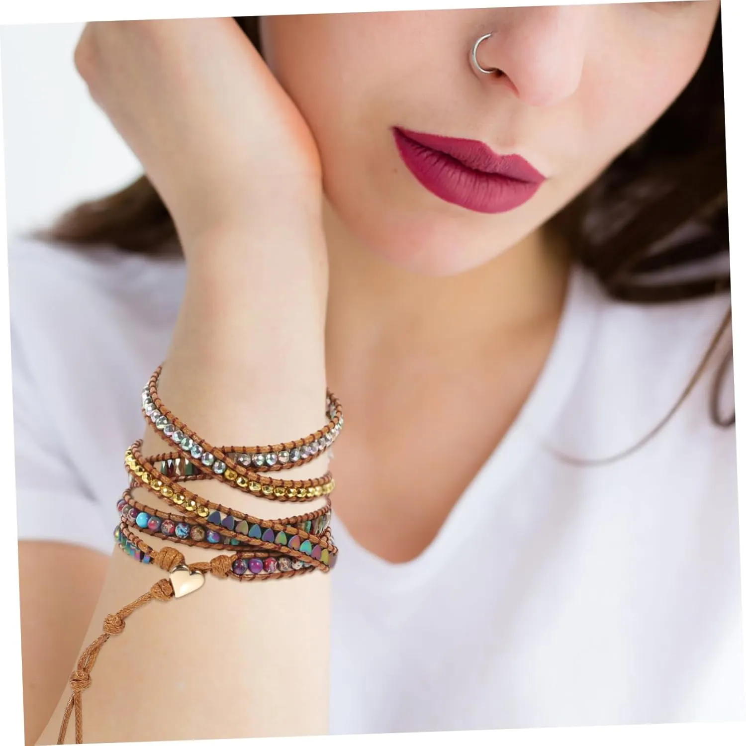 for Women inflation dispute Stylish Watchband Ornament Delicate Braided Tape 2pcs Strap Decor Bracelet Watches 