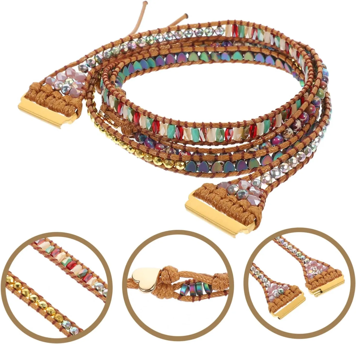 for Women inflation dispute Stylish Watchband Ornament Delicate Braided Tape 2pcs Strap Decor Bracelet Watches 