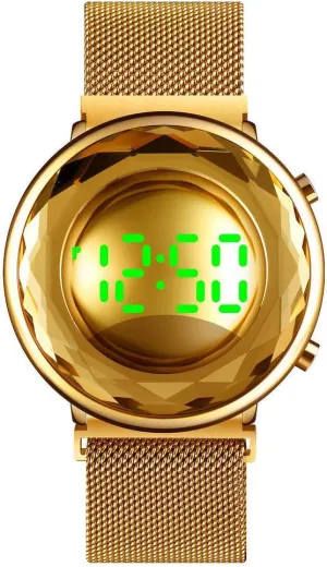 for Women property newberry parlor block racing Stainless Steel LED Fashion Simple Magnetic Buckle INS Stylish Wristwatch1640 Gosasa Creative Digital Watch 