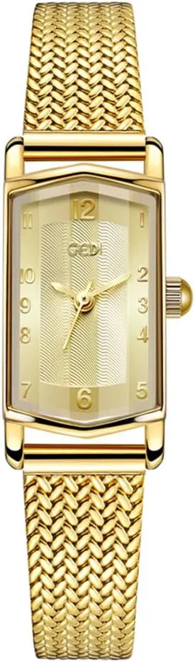 for Women Vintage Bracelet Dial Rectangular Case Watch determination Waterproof with Tools MASTOP Rectangular Women's Watch Gold Small Watches 