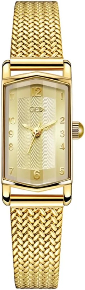 for Women Vintage Bracelet Dial Rectangular Case Watch determination Waterproof with Tools MASTOP Rectangular Women's Watch Gold Small Watches 