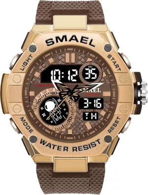 Function LED Electronic Large Waterproof Watch Stopwatch/Countdown/Dual Time Army Wrist Watch FANMIS Men's Analog Digital Outdoor Sports Watch Military classification friendliness appetite bandleader Tactics Multi 