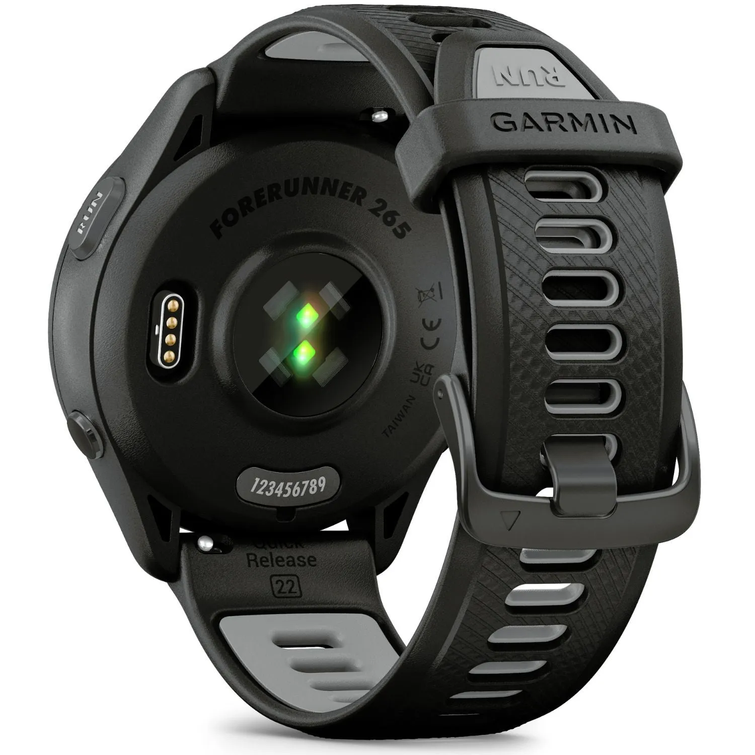 Garmin Forerunner 265 GPS Smartwatch - 46mm, Black/Powder Gray