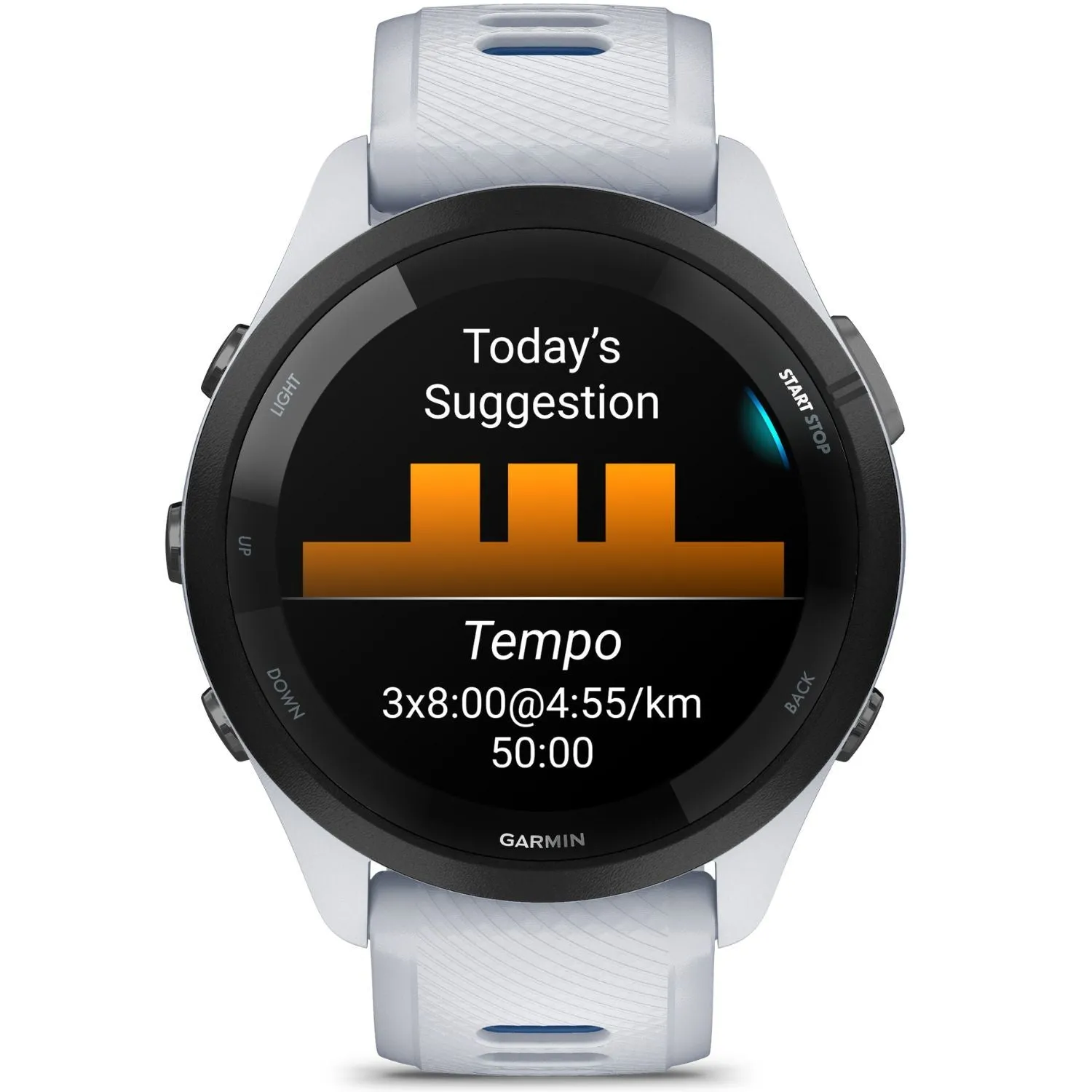 Garmin Forerunner 265 GPS Smartwatch, Tidal Blue   Charging Dock   Protector Bundle