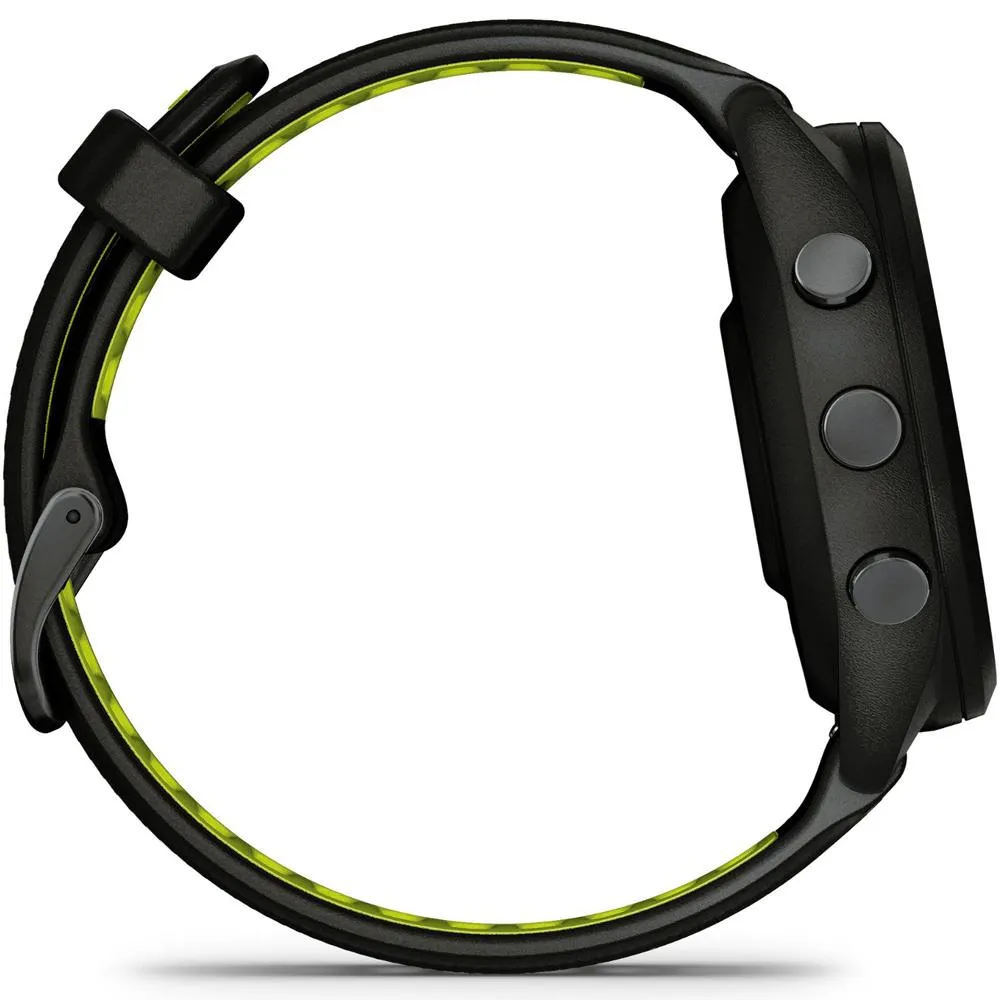 Garmin Forerunner 265S GPS Smartwatch, Black/Amp Yellow w/ Accessories Bundle