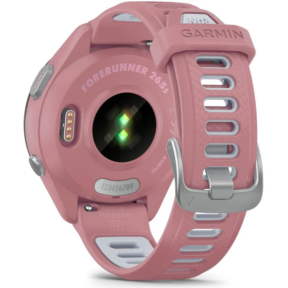 Garmin Forerunner 265S GPS Smartwatch, Light Pink/Whitestone w/ Accessories Bundle