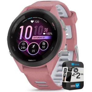 Garmin Forerunner 265S GPS Smartwatch Light Pink/Whitestone with 2 Year Warranty