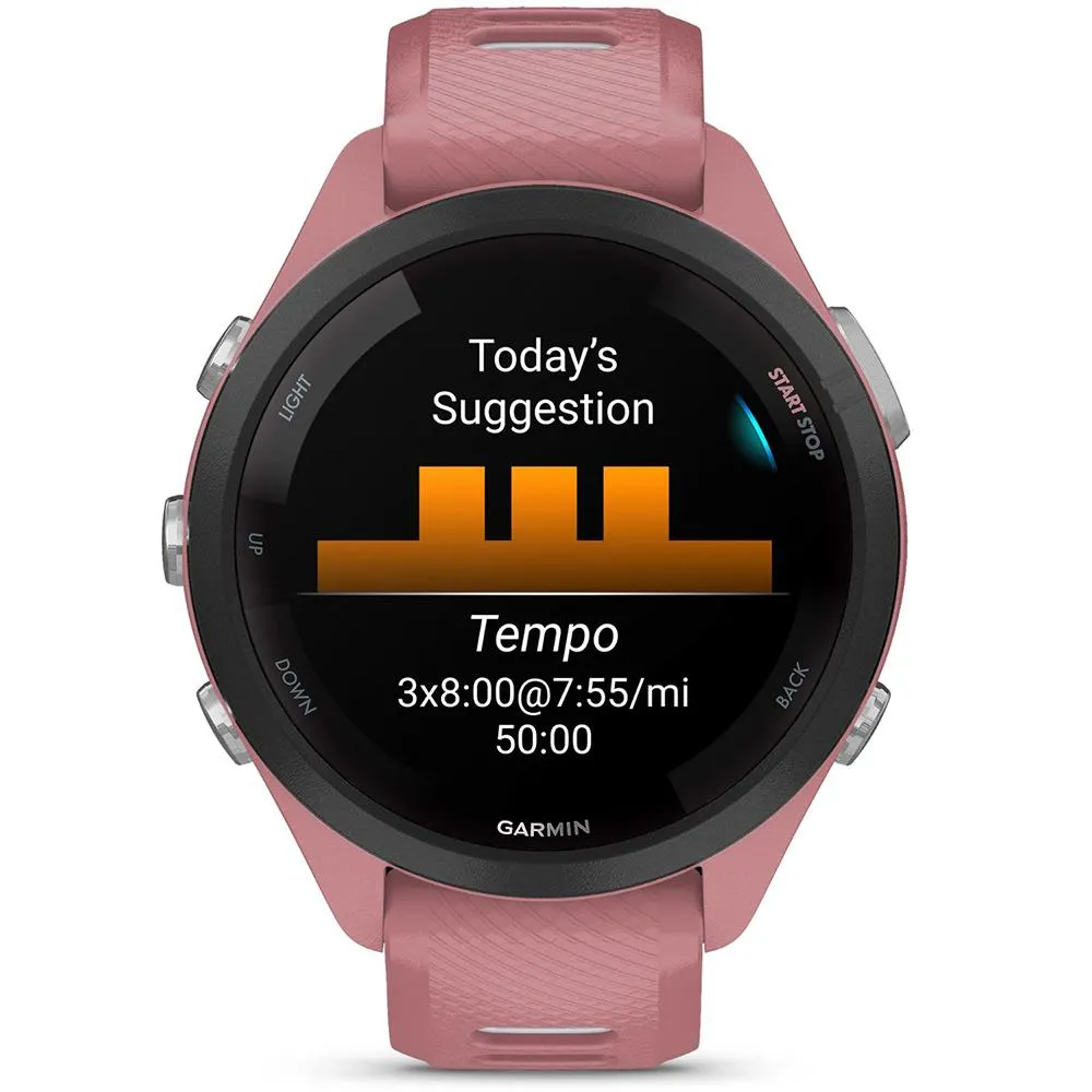 Garmin Forerunner 265S GPS Smartwatch Light Pink/Whitestone with 2 Year Warranty