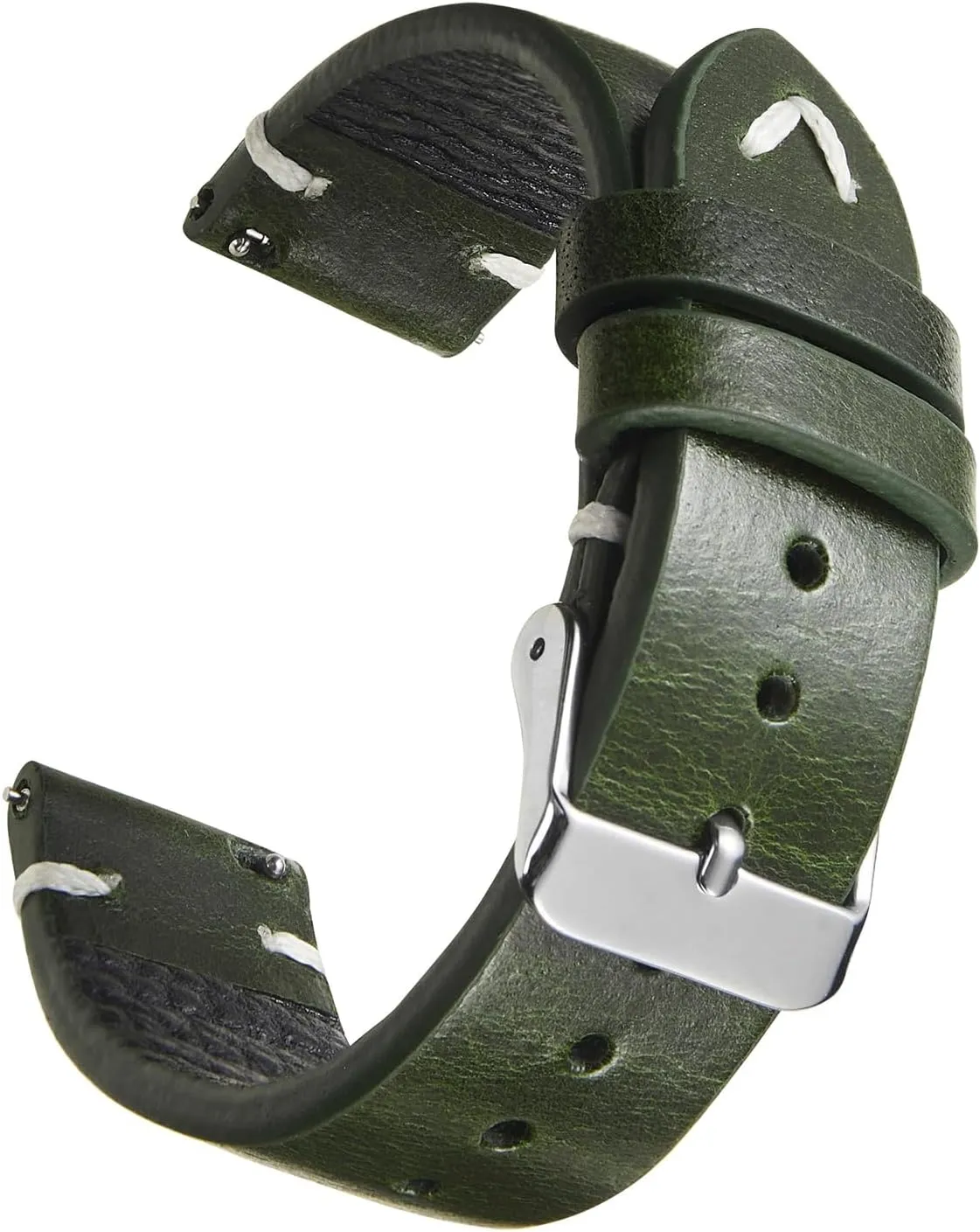 Genuine Watch tectonic Strap 18mm 19mm 20mm 22mm for Men and Women WOUKUP Vintage Leather Watch Band Quick Release Replacement 