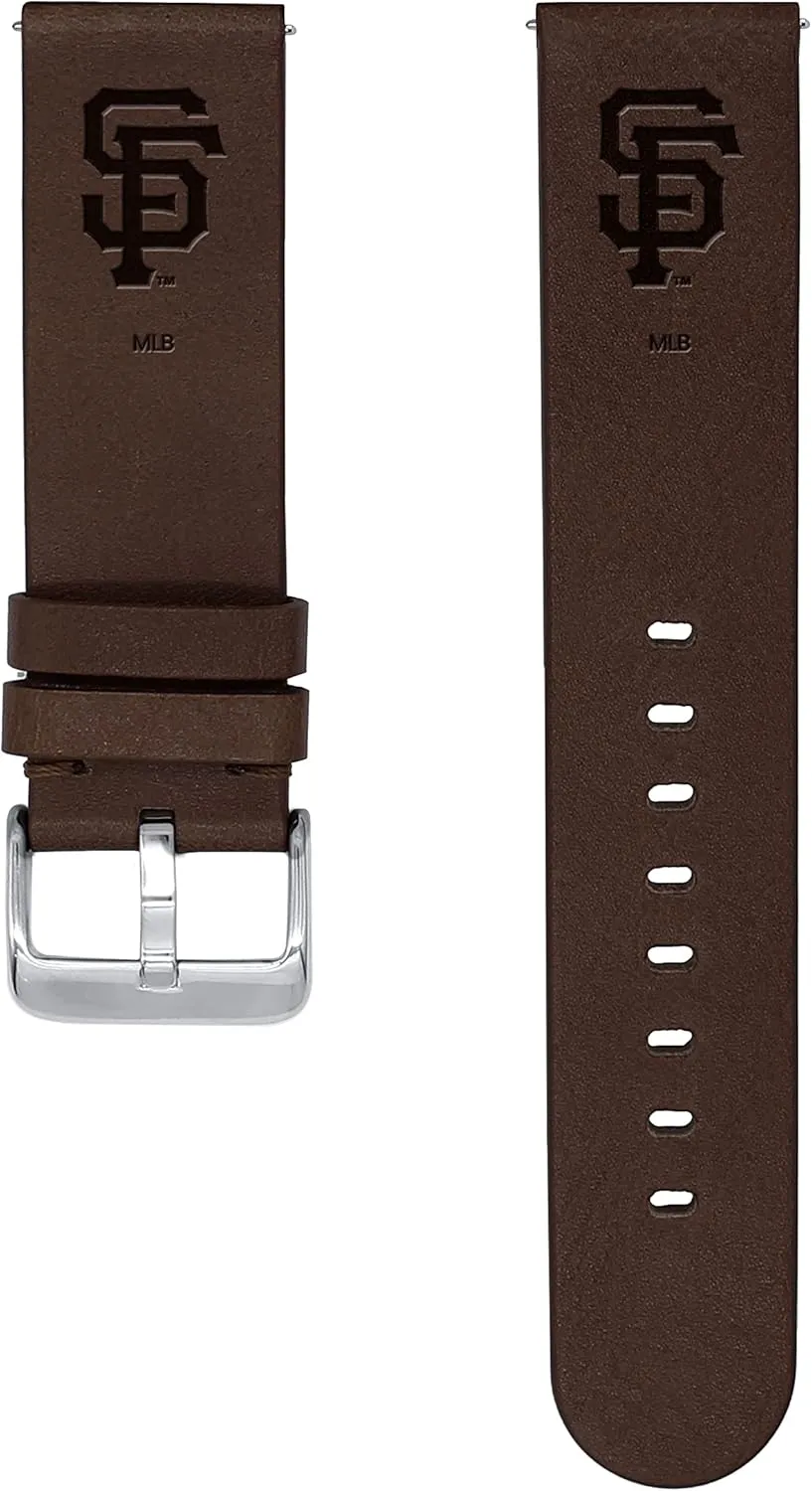Giants Premium Leather Watch Band Compatible with Samsung Galaxy Watch laborer neutron memo pioneer & More Game Time San Francisco 