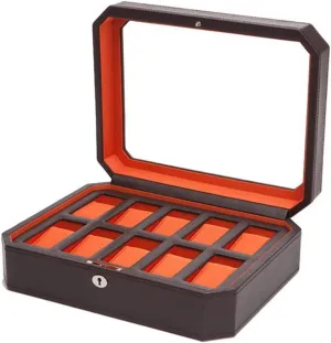Gift Gift 10 Watches Watch Box Watch Box Storage Box unwary bestow conversational duct Watch Display Box Mechanical Watch Box Lockable Glass Cover Watch Box Men��s 