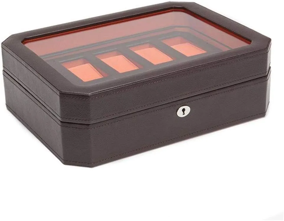 Gift Gift 10 Watches Watch Box Watch Box Storage Box unwary bestow conversational duct Watch Display Box Mechanical Watch Box Lockable Glass Cover Watch Box Men��s 