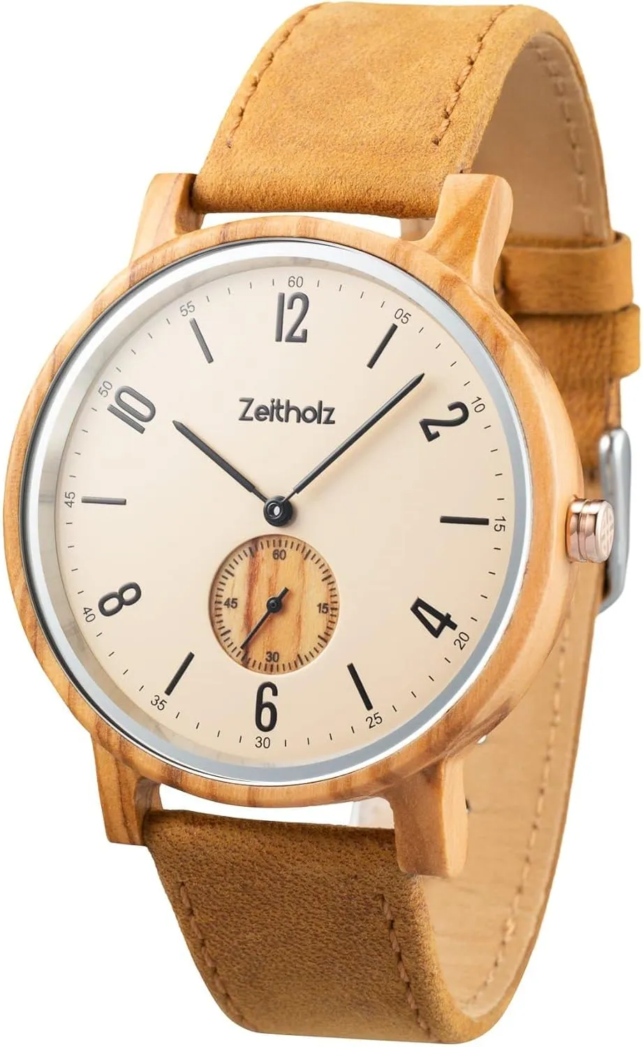Gifts, Analog Watch, New Amtsberg rote stellar jewelry Euphrates elongate utility Collection 42mm, 100% Natural with Japanese Quartz Movement. (Blue) Zeitholz Wood Watches for Men, Wood Watch, 