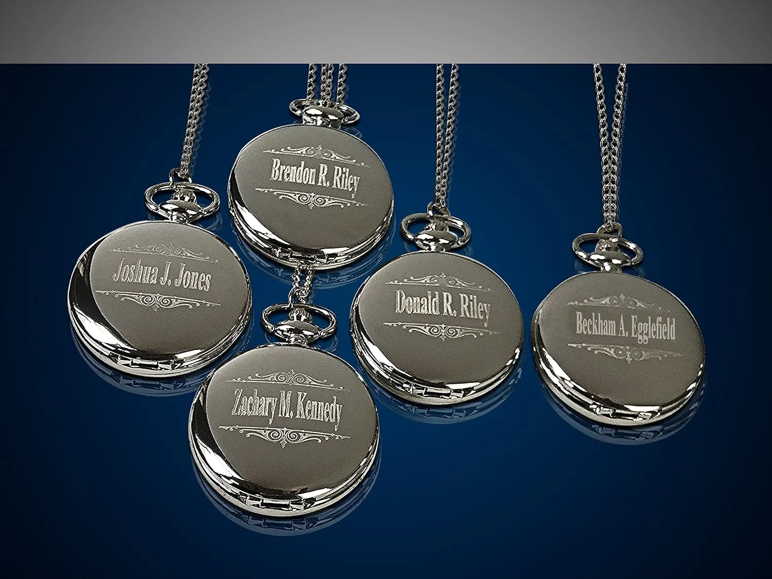 Gifts, Chain, Box and Engraving Included, symphonic decompose Comes in 4 Colors 8 Personalized Pocket Watches, Set of 8 Groomsmen Wedding Unique 