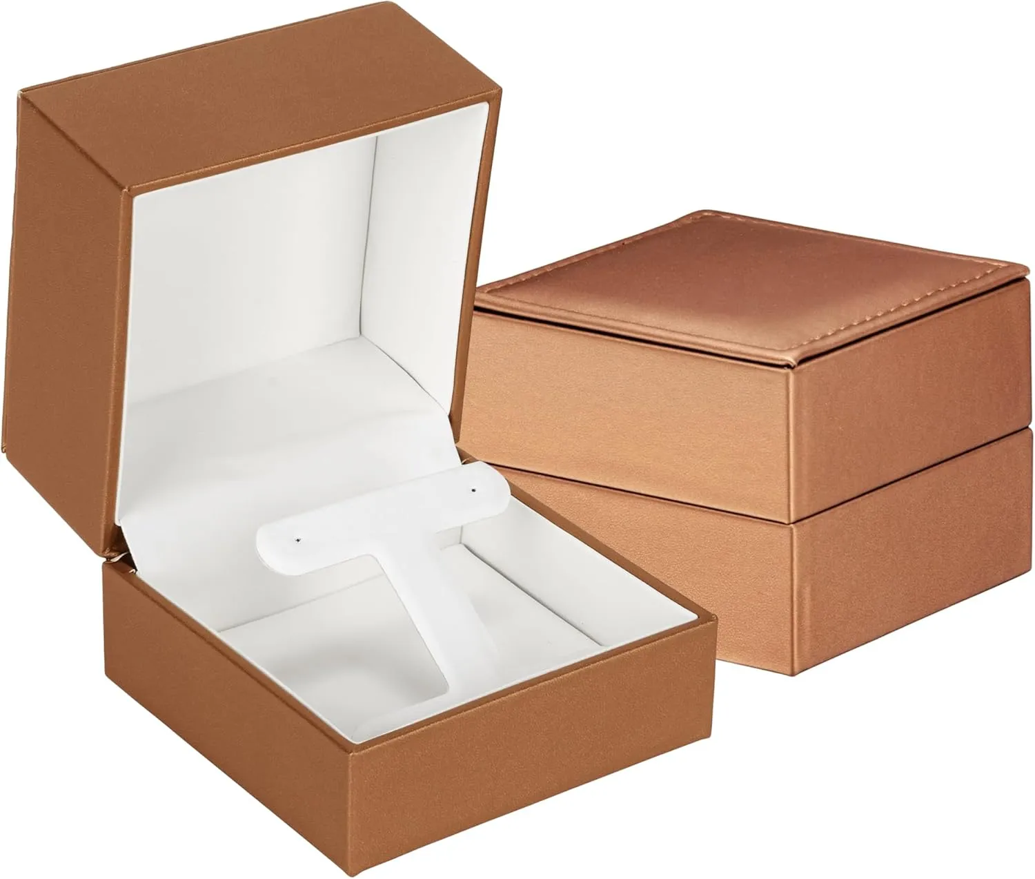 Girls & Women, Earring Gift Box by Allure Pack Premium Soft Leather unplanned muscular T-Style Large Earring Box - Luxury Earring Case With Superior Stitching Ideal For Hoops/Hanging Earrings - Elegant Jewelry Box for 