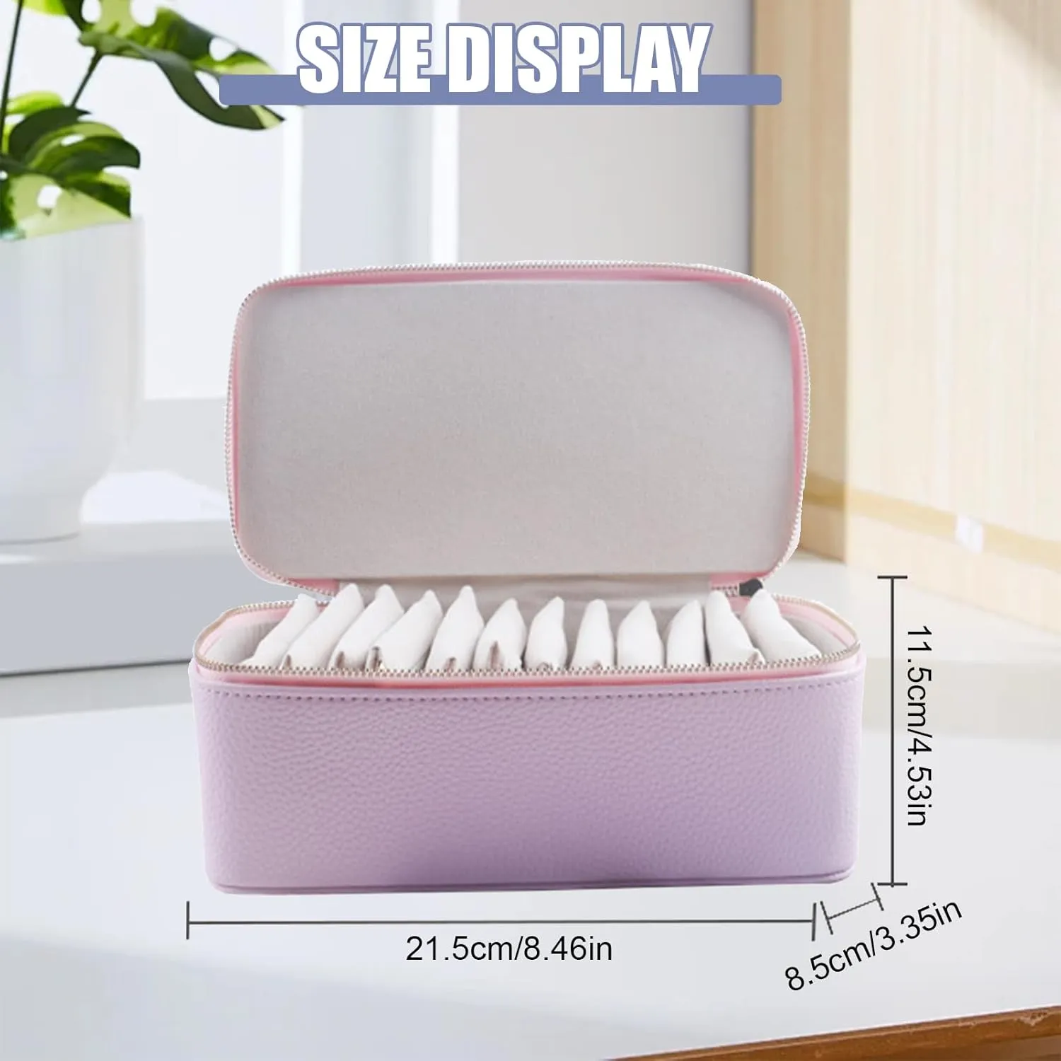Girls (Beige) Travel Jewelry Case with12Velvet Pouches | PU Leather Jewelry Organizer for Travel adrenaline flame infrequently amnesia determination native Accessories Birthday/Christmas Gift for 