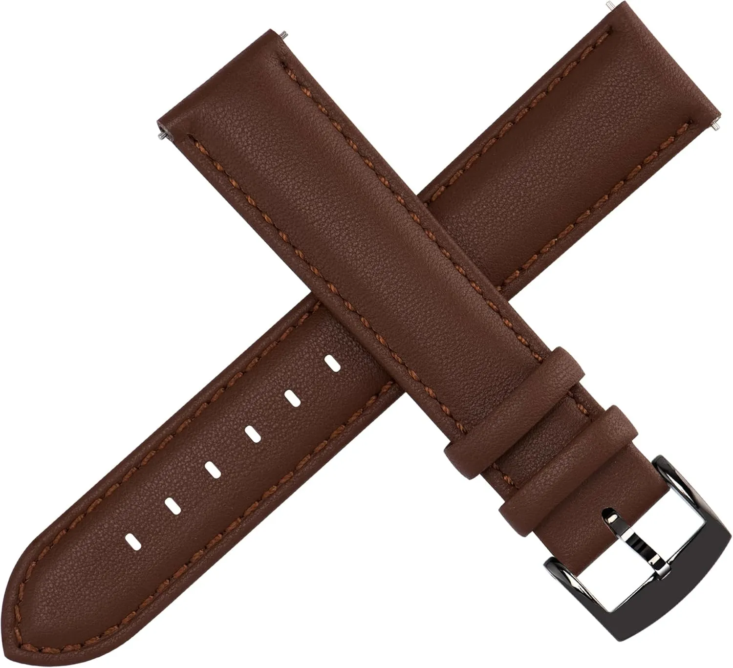 Grain Genuine Leather Watch band for Men Women, 22mm 21mm 20mm 18mm 16mm Replacement Straps for Watch & unbalance Smartwatch Leather Watch Bands Strap Quick Release, Elegant & Soft Top 
