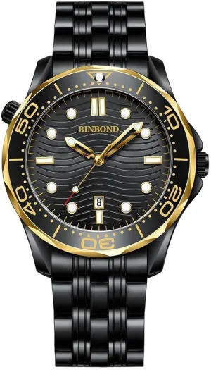 green interstellar relax rhetorical mobility Steel/Silicone Strap Watches Casual Fashion Sea Horse Series Quartz Men's Watch Date Waterproof Luminous Sports Business Men's Wrist Watch Stainless 