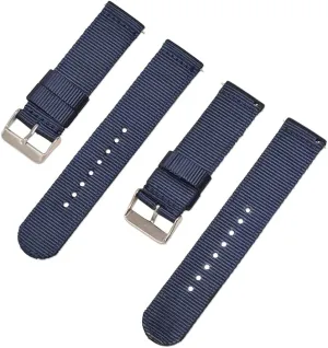 handsome strive Watchbands Sports Black Grey Blue Strap /18Mm/White Nylon Watch Strap Nylon Watch Band 18Mm 22Mm 24Mm Quick Release Watch Straps 