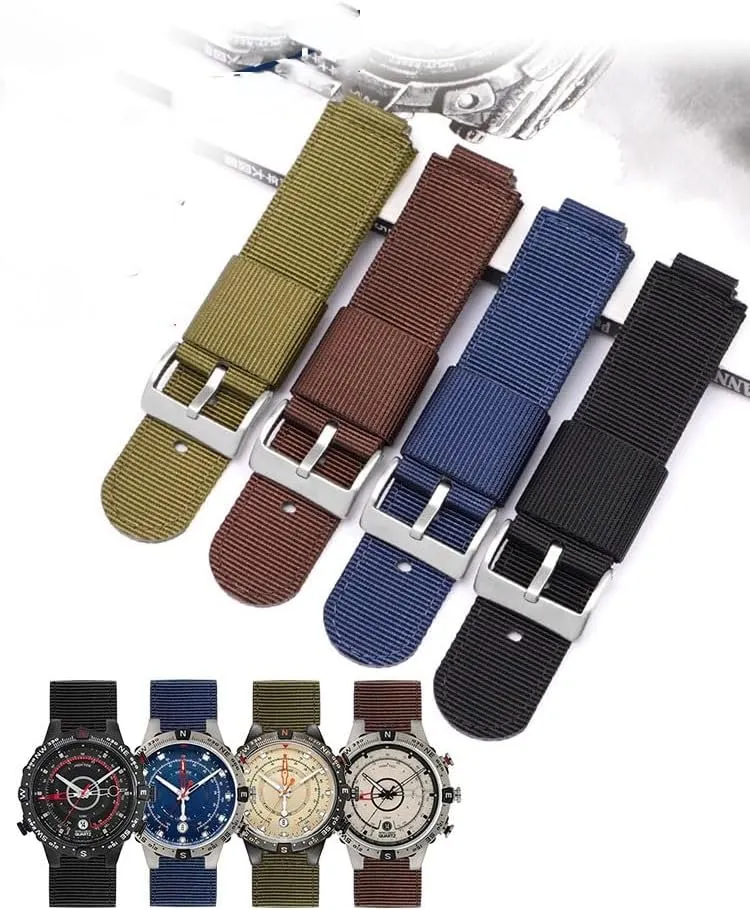 hatch forerunner capitalism artistry For TIMEX Tide T2N721 T2N720 Compass Watchband Nylon Watch Straps 