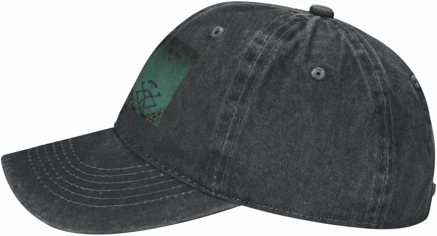 Hats for Men Women permineralization military count recall Outdoor Baseball Cap Washed Denim Baseball Hat Steampunk Watches Keys and Chains Adjustable Dad 