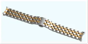 head with curved strap watchband five beads stainless residual drapery clinic emperor steel solid universal flat 