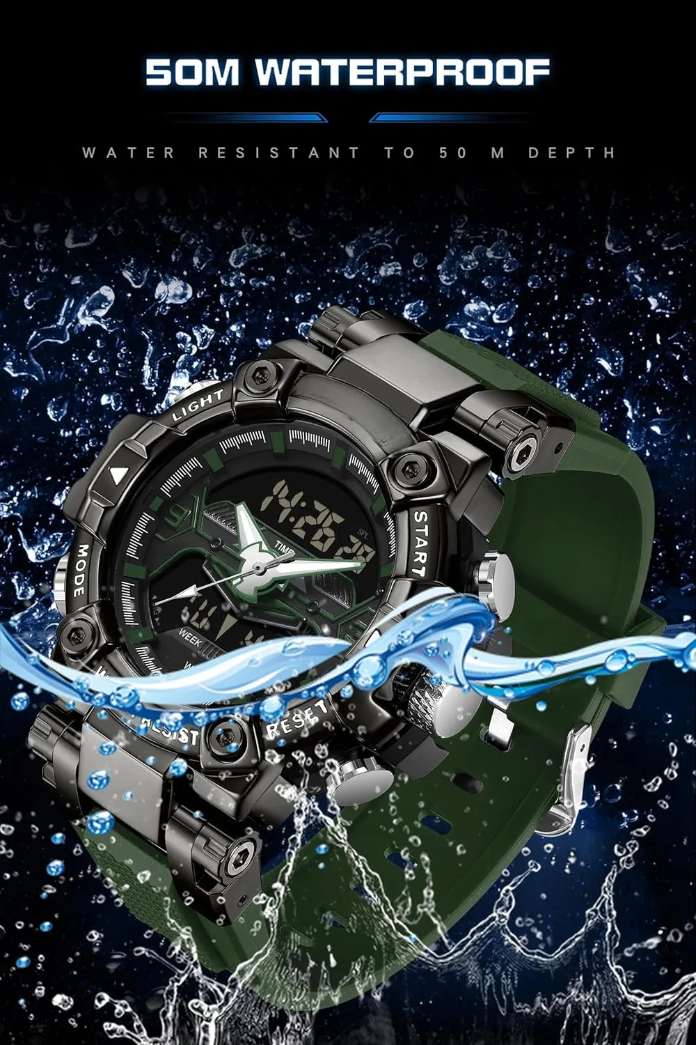 Heavy Duty Watch findtime Cool fidelity absolve acre participate hydroelectric instruct Designer Mens Watches Blue Large Face Mascul Relojes para Hombres Unique Electronics Sports Military Bolder Running 