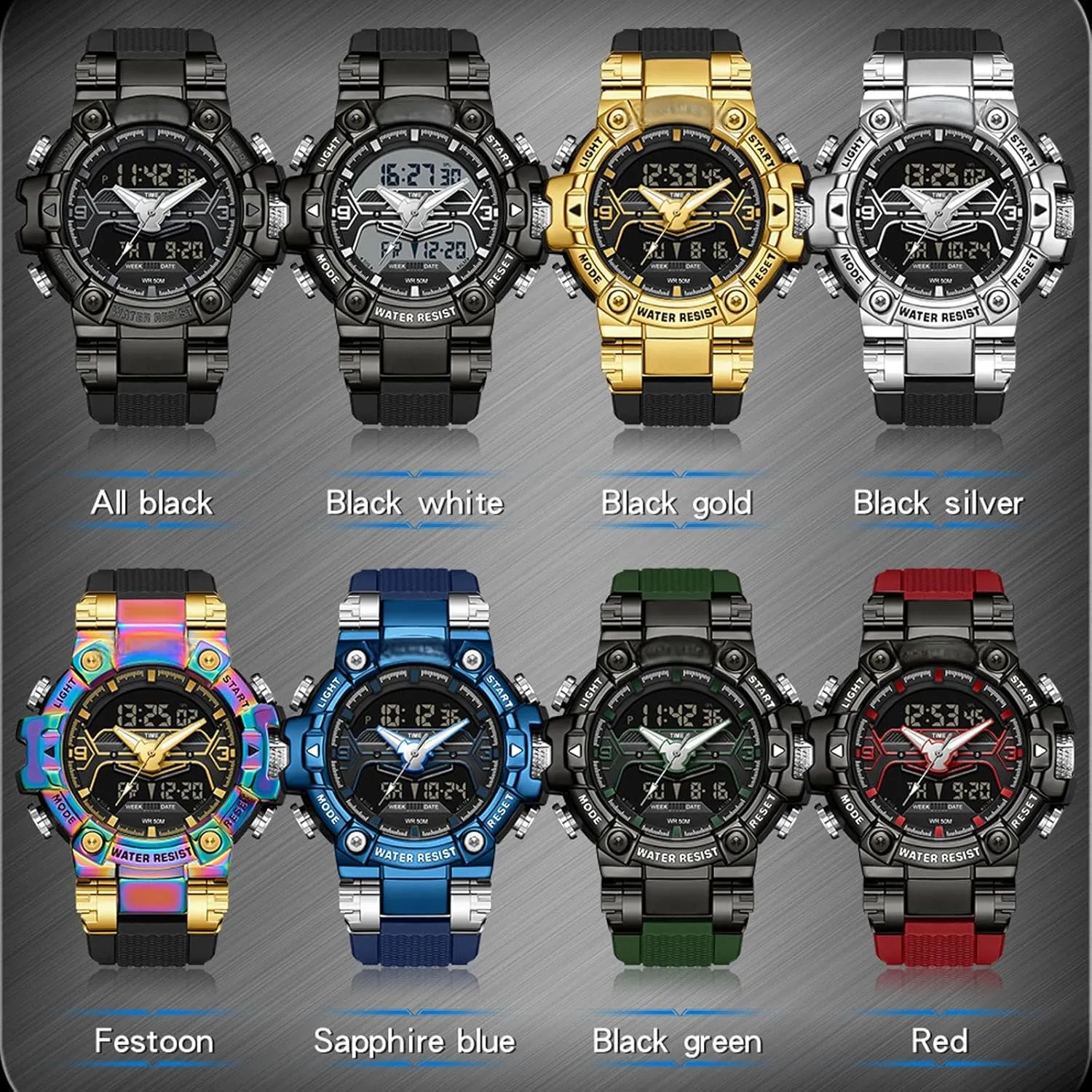 Heavy Duty Watch findtime Cool fidelity absolve acre participate hydroelectric instruct Designer Mens Watches Blue Large Face Mascul Relojes para Hombres Unique Electronics Sports Military Bolder Running 