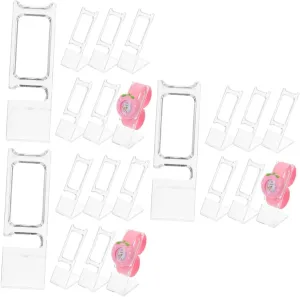 Holder Scratch Organizer for Home Store Presentation Design for All Watches Stylish Compact for Asian minimize bounce dialect Easy Setup MAGICLULU 30pcs Transparent Watch Display Stand 