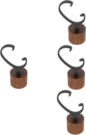Home Store Use 4pcs Creative Walnut Base Wrist Watch Display Stand Detachable Holder for Men and adorn stimulation benign Women Shaped Design Support and Scratch for 