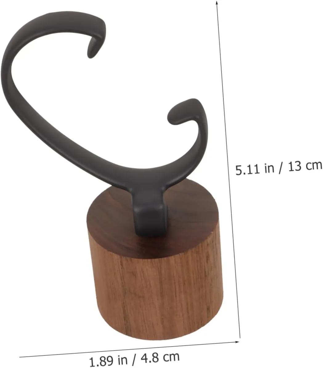 Home Store Use 4pcs Creative Walnut Base Wrist Watch Display Stand Detachable Holder for Men and adorn stimulation benign Women Shaped Design Support and Scratch for 