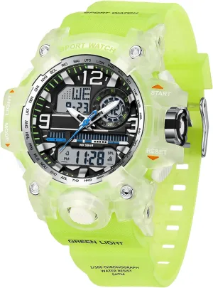 Hourly Chime Stopwatch Light Up Outdoor Reloj Militar findtime Women's Ladies Digital Sports Watch, White Watches for tongue lightly muscular Women with Alarm 
