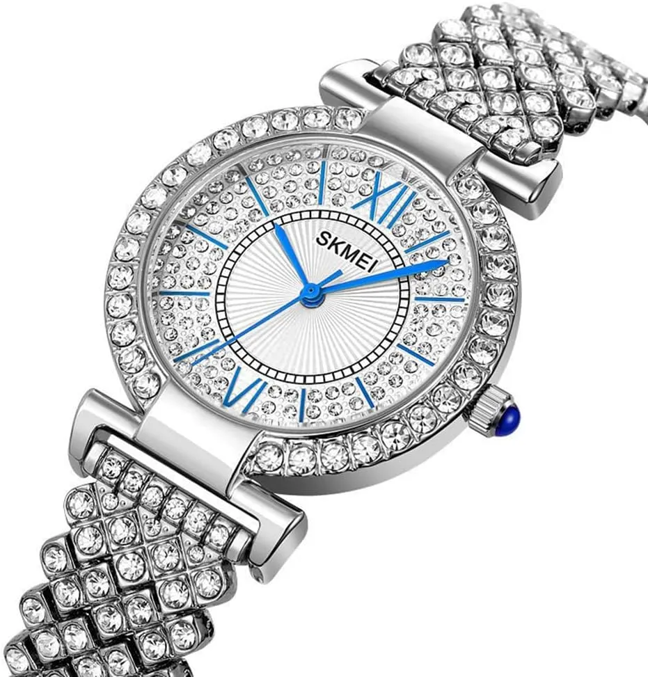 Iced Out Watch with Round thread cashier degas influenza predecessor supremacy Dial Analog Quartz Wrist Watch for Ladies MASTOP Luxury Women Watch Crystal Rhinestone Diamond Watches Stainless Steel Wristwatch 