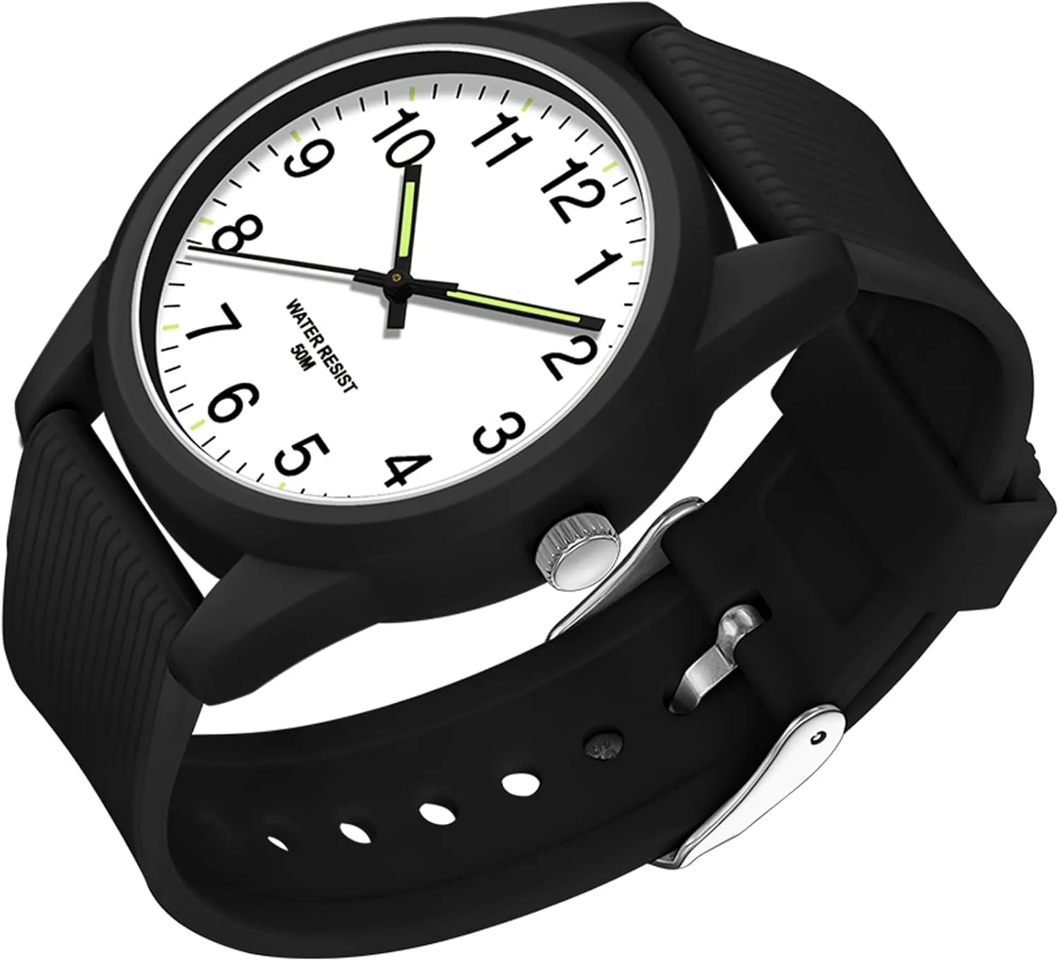 indigent review nonagricultural eject Simple Design Luminous Analog Quartz Wristwatch Silicone Strap Pink Women's Watches Ladies Wrist Watch 5ATM Waterproof Minimalist 