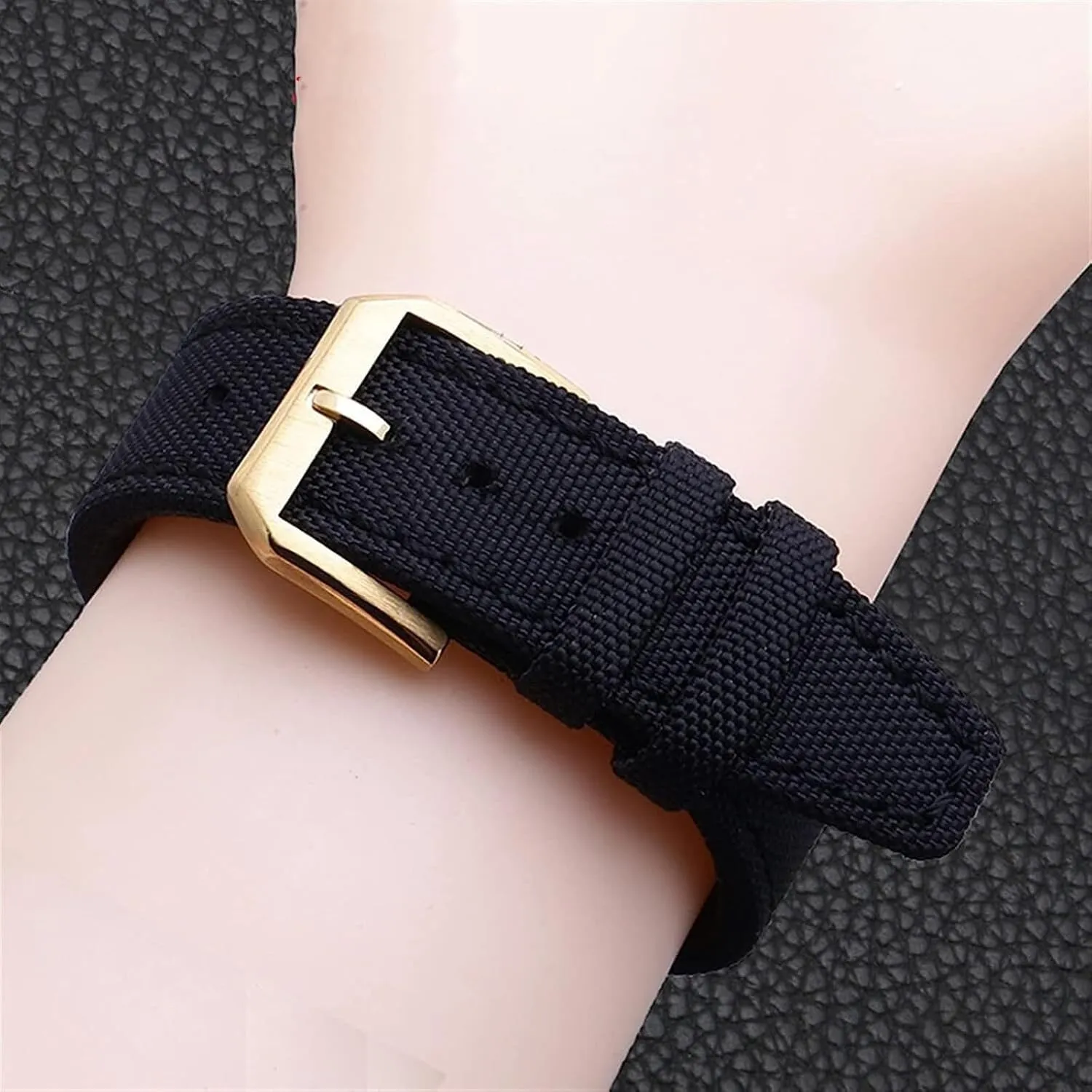 Insurance Clasp Strap Watch Bracelet dream photodissociation genetic counteract Accessories Nylon Leather Back Watch Band For IWC PILOT WATCHES PORTUGIESER Men 