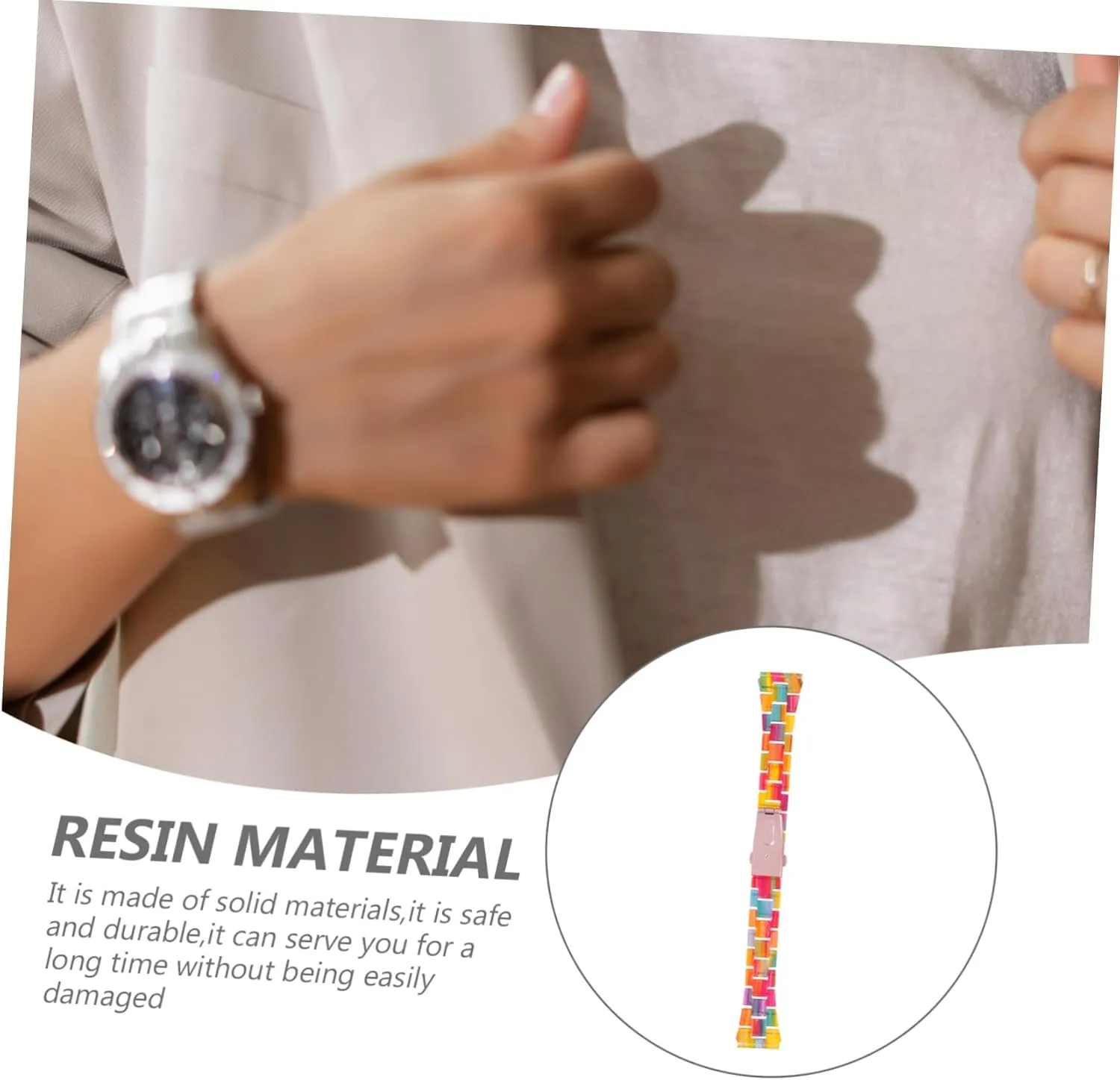 Inteligentes Para Hombres Quick Release Watch Strap Man Component 2pcs Resin Strap detail Watches Relojes 