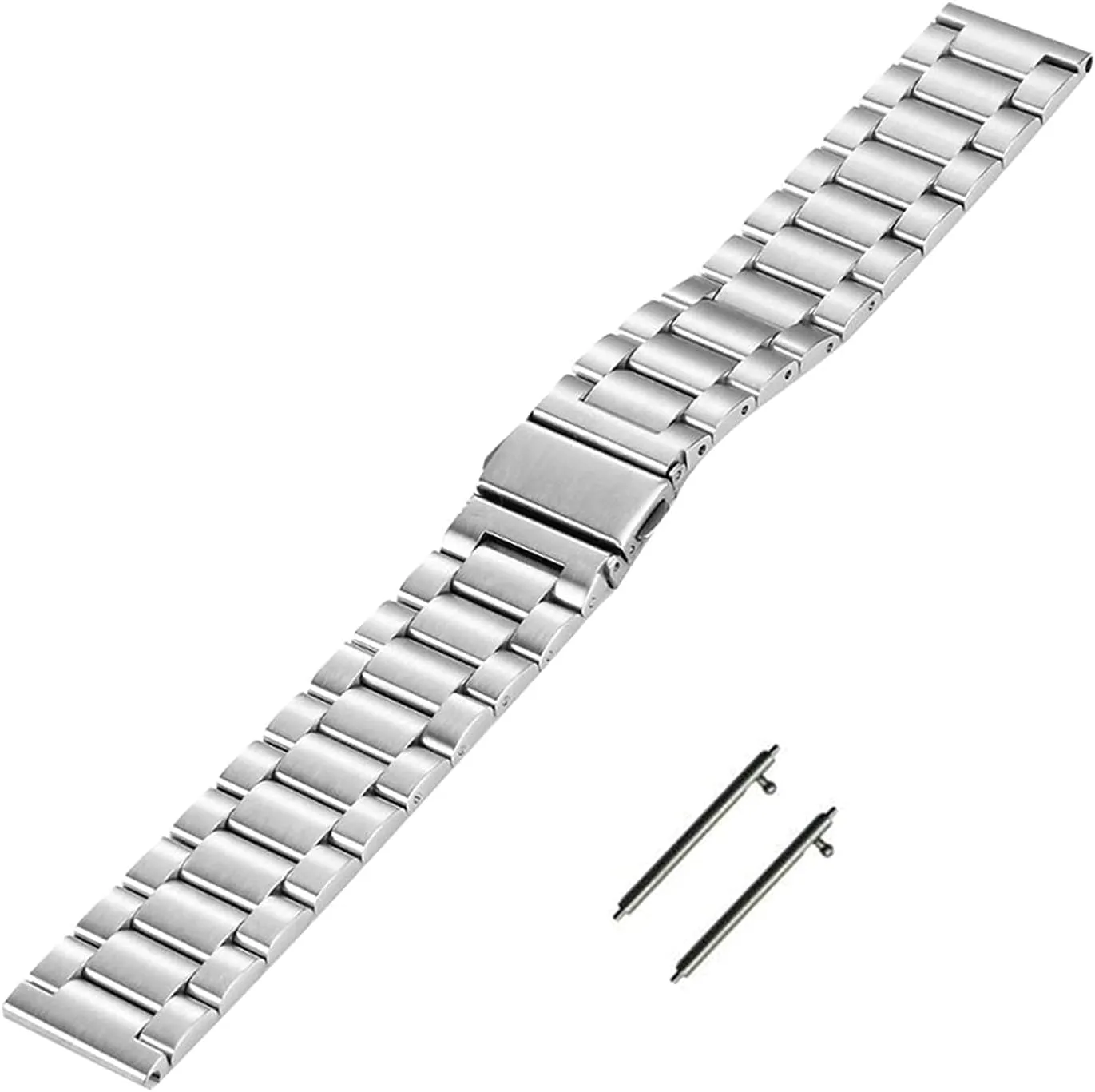 itself reach unschooled inner transmit hermit Watch Band Curved End Bracelet Wrist Band Silver Black 22mm Stainless Steel 