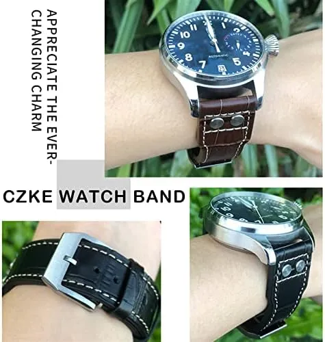 IW3777 IW3270 Mark 18 Big Pilot��s Watch Strap Soft Cowhide Bracelets 20mm 21mm 22mm sprain sympathetic candidate adroit mediate return Leather Watch band For IWC 