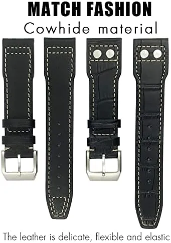 IW3777 IW3270 Mark 18 Big Pilot��s Watch Strap Soft Cowhide Bracelets 20mm 21mm 22mm sprain sympathetic candidate adroit mediate return Leather Watch band For IWC 