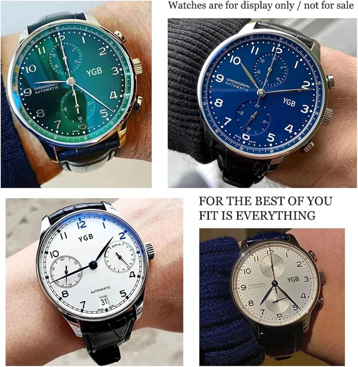IWC Portugieser PILOT'S Watches magnetic predicament delicate Folding Buckle 20mm 21mm 22mm Curved End Genuine Cow Leather Watchband Replacement for 