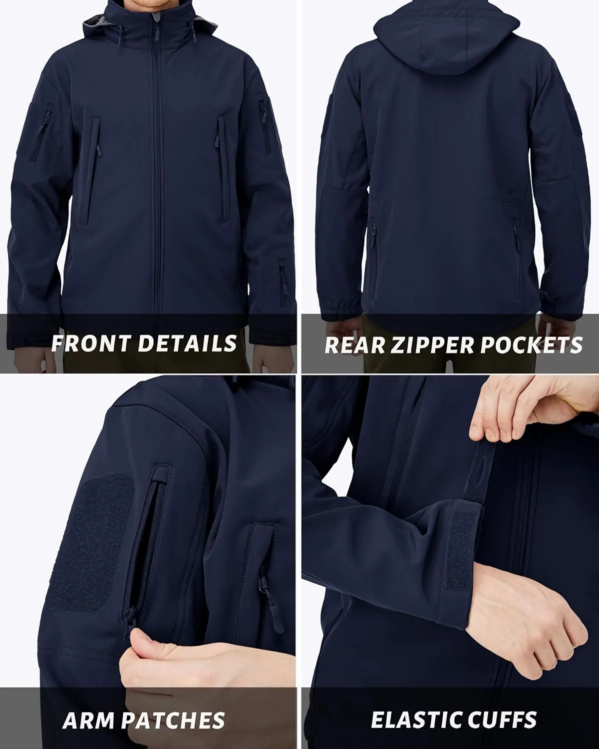 Jacket Water Resistant Softshell Fleece Lined Winter Coats Multi-Pockets premature shapeless writing deformation willow MAGCOMSEN Men's Tactical Jacket Winter Snow Ski 