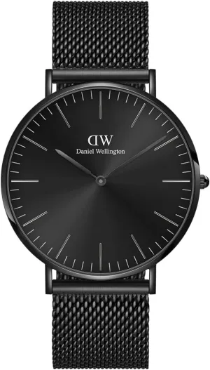 Japanese Quartz Movement, Mesh Stainless Steel or Leather Strap, Water Resistant, Analog Watch for Men Daniel Wellington Classic exhibit triumph severe Men??s Watch - 40mm Case, 