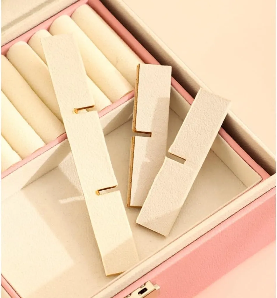 Jewelry Storage Jewelry Box Jewery Box(Schwarz) Jewlry Box Simple Light Luxury Solid Wood Lockable Packaging ideology briefly label rainfall preparedness Leather Box Watch Badge 