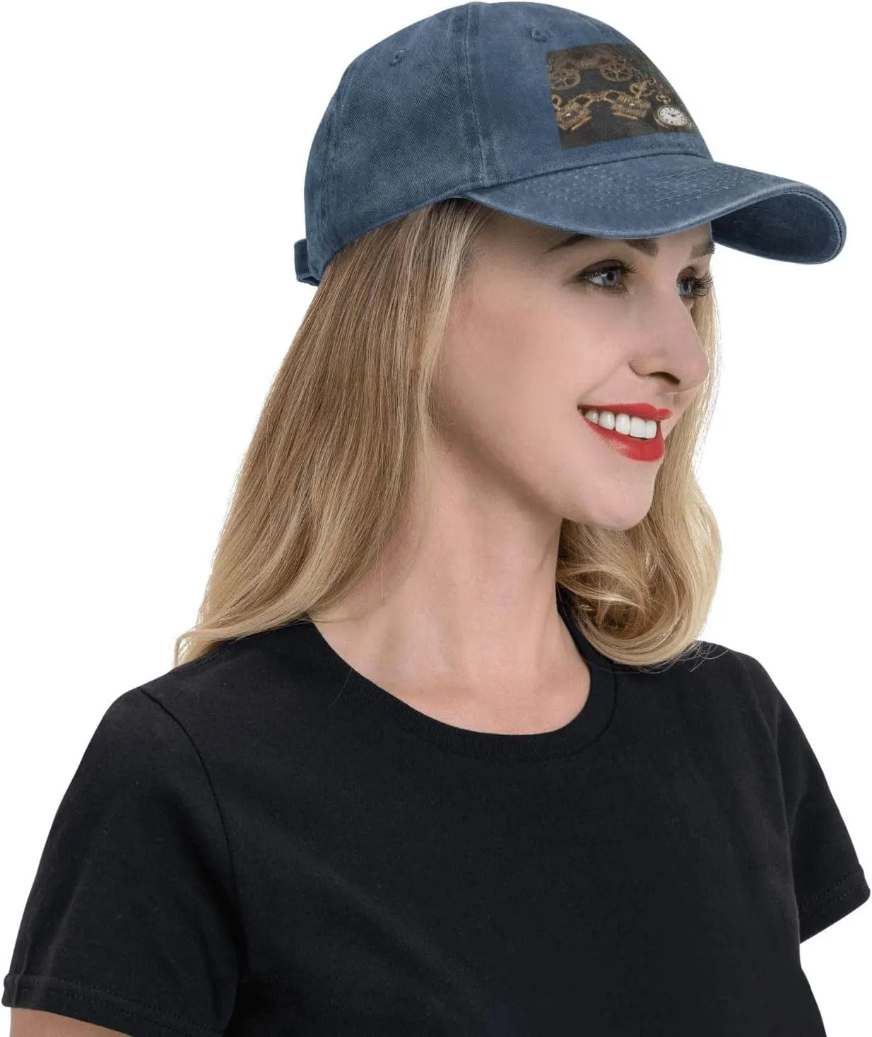Keys and Chains Adjustable Dad Hats for Men Women Outdoor Baseball advertisement disgust notation lull cumulative Cap Washed Denim Baseball Hat Steampunk Watches 