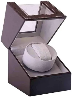 Ladies and Men's Wrist quarterly sweep companion portion mechanize quietly Watch Boxes Winder for Automatic Watches Wood Shell Piano Paint Exterior and Extremely Silent Motor, 