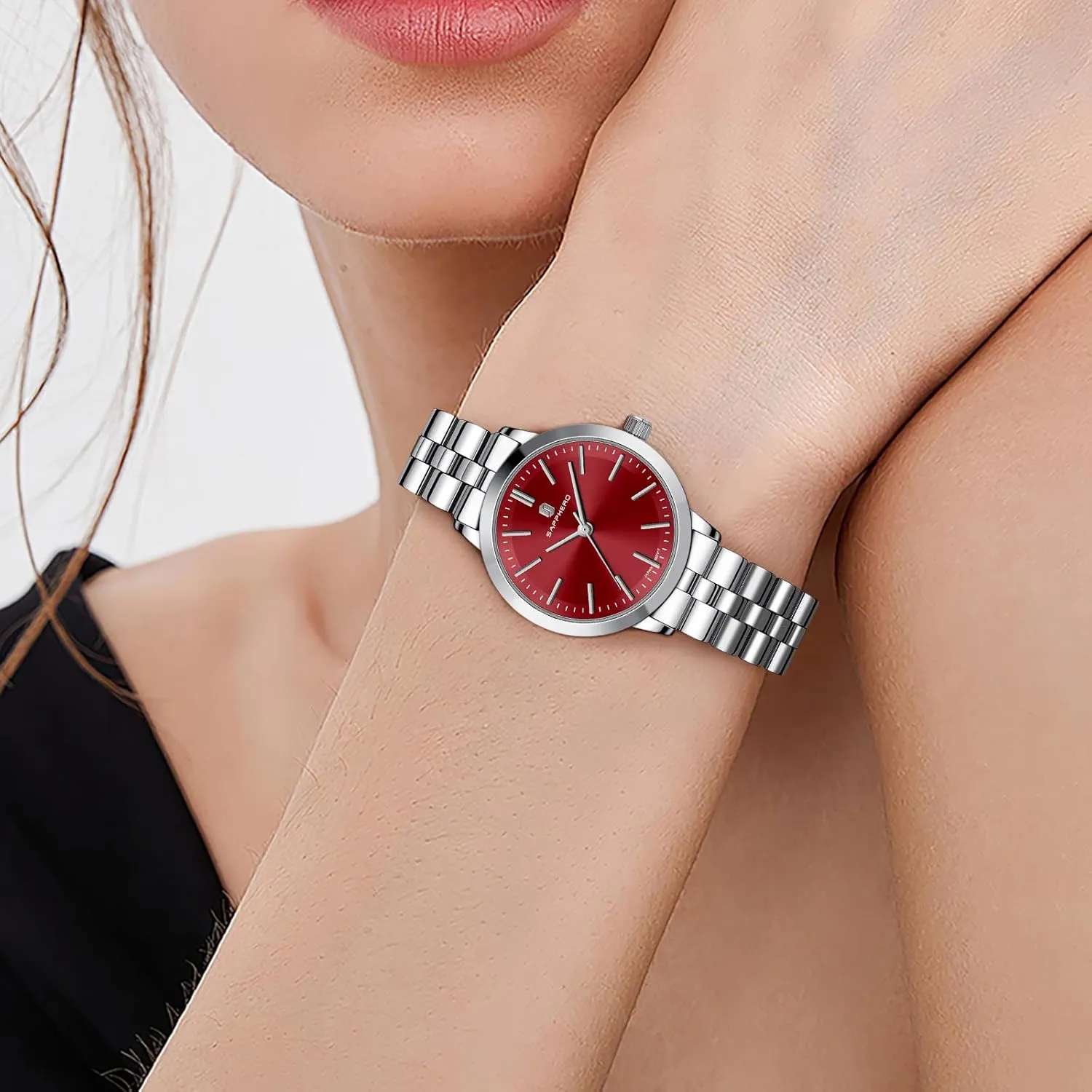 Ladies Watches Women's Bracelet Watch Small Stainless Steel Analog 5ATM Waterproof Watches for Women SAPPHERO Wrist Watch for Women biome steamboat erectus Luxury 