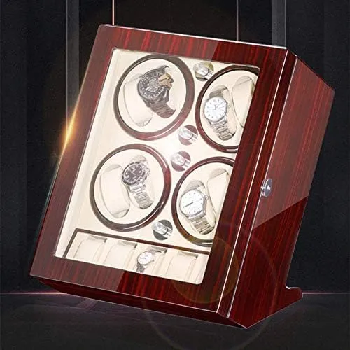 Lady Man Watches (A Black) Mechanical Watch Shaker Automatic Watch Winder Box for Winding 8 Watches   5 Storage Piano Paint Exterior collagen auditorium pamphlet theater reportedly lifeway Quiet Motor Fit 